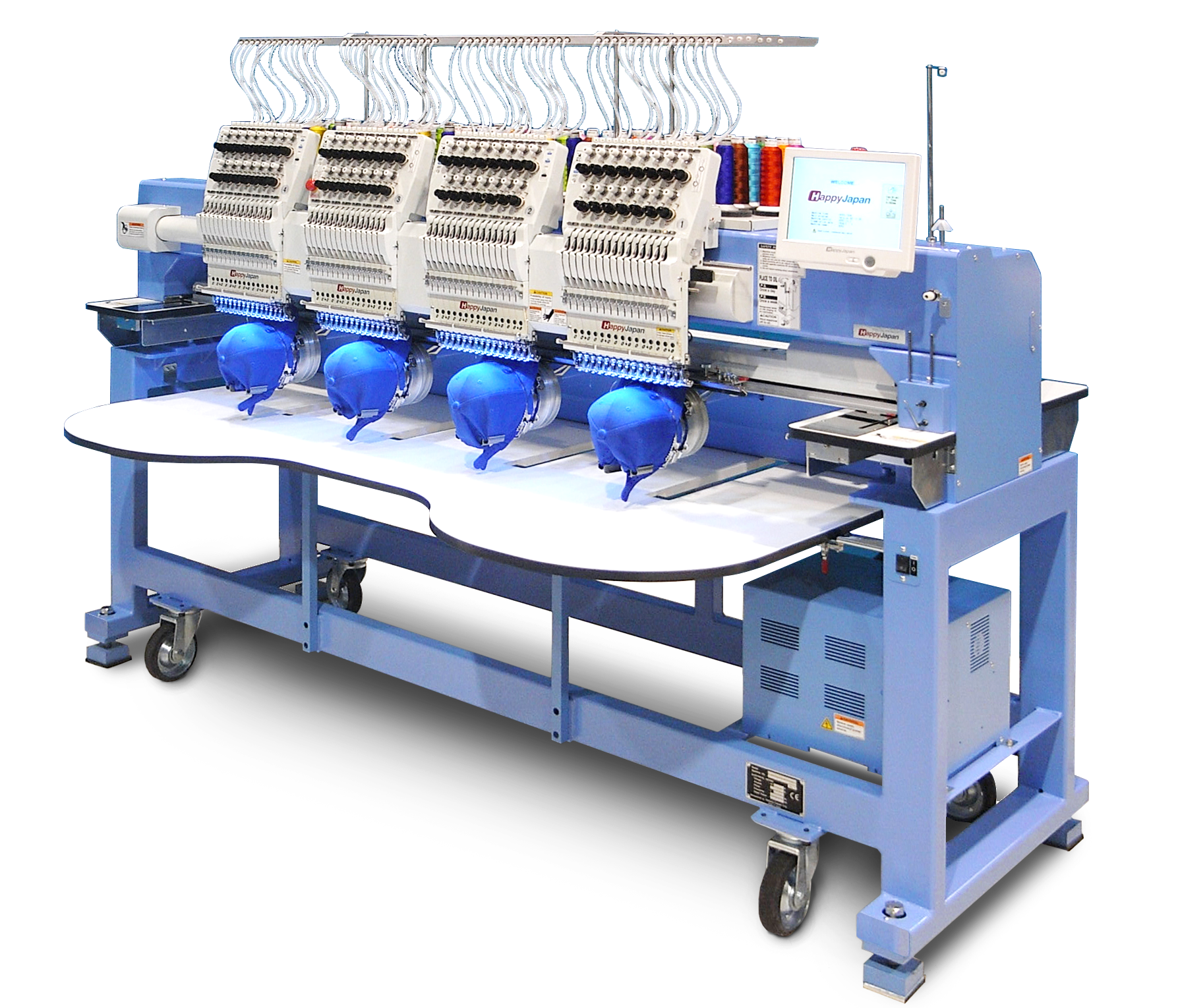 HappyJapan HCR3-1504 4 head embroidery machine